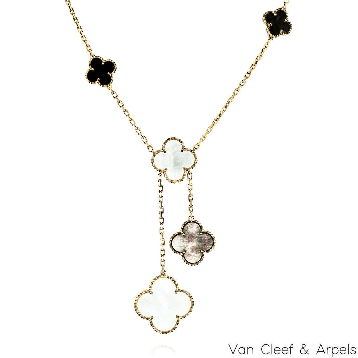 Van Cleef & Arpels Yellow Gold Magic Alhambra Necklace VCARD79200 Van Cleef & Arpels Yellow Gold Magic Alhambra Necklace VCARD79200